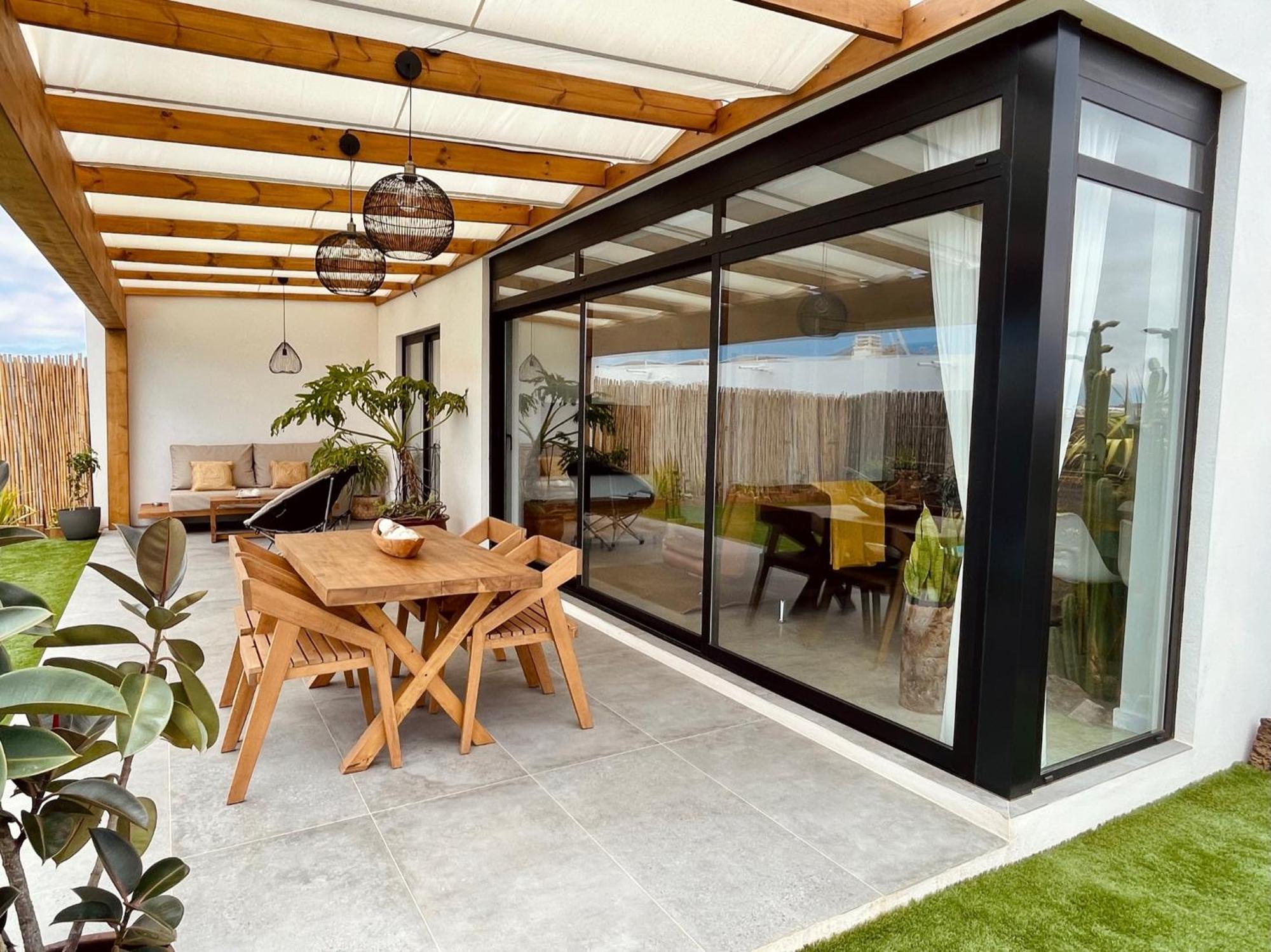 Bungalow + Piscina Independiente Ла-Олива Экстерьер фото